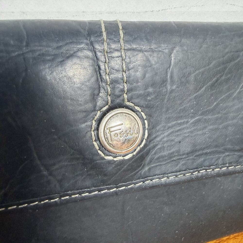 FOSSIL Wallet Black Leather - Picture 2 of 6